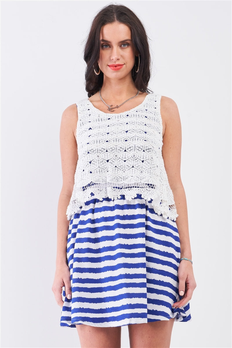 Samantha Floral Embroidery Mini Dress