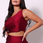 Sleeveless Bustier Crop Top
