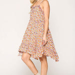 Ditsy Floral Print Sleeveless Dress