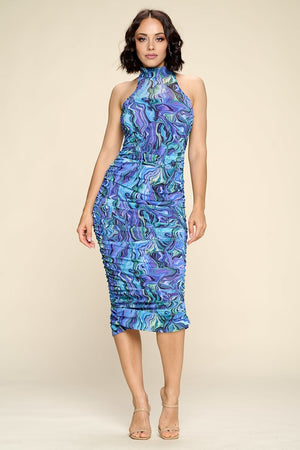 Malika Multi-color Midi Dress